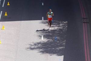 Yemane Tsegay (Marathon Finale) bei den IAAF Leichtathletik-Weltmeisterschaften 2017 in London