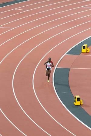 Yosemin Can (10.000 Meter Lauf) bei den IAAF Leichtathletik-Weltmeisterschaften 2017 in London