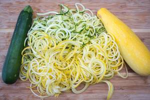Zucchini and Yellow Squash Spiralized